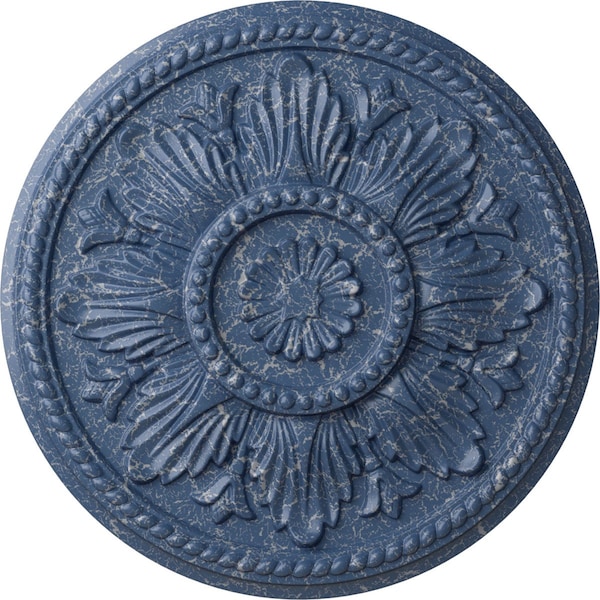 Ekena Millwork Edinburgh Ceiling Medallion (Fits Canopies up to 5 1/4"), 18"OD x 1 3/4"P, Americana Crackle CM18EDAMC - main
